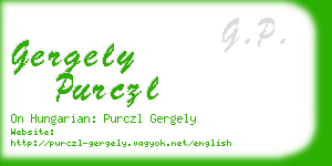 gergely purczl business card